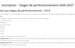 CD14-STAGE DE PERFECTIONNEMENT 2026
