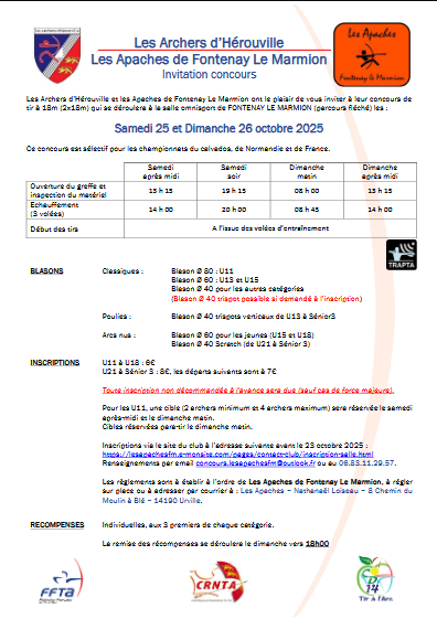 Concours Tir Salle- FONTENAY LE MARMION