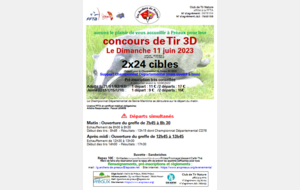 Concours Tir 3D PREAUX- CHpt DEPARTEMENTAL