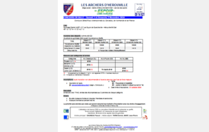 Concours salle tir 18 m- HEROUVILLE ST CLAIR