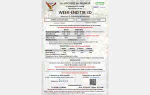 concours Tir 3D - SAUMUR du 20/07/2025