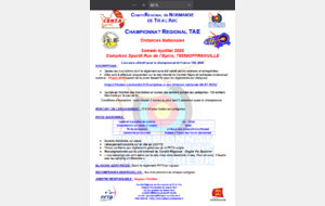 CONCOURS CRNTA TAE Distance Nationale -OFFRANVILLE-LE 04/072026