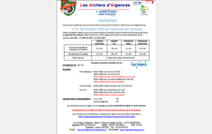 concours  tir 18m Salle-ARGENCES du 17-18/10/2026