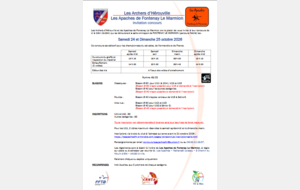 Concours Tir 18m Salle- FONTENAY LE MARMION