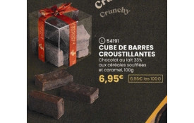 Réf L-Code 54191-CUBE DE BARRES CROUSTILLANTES ,Boite de 100g