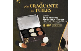 Réf M-Code 53134- BOITE PRESTIGE ASSORTIMENTS TUILES ,boite de 280g 