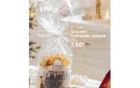 REF  AE-Code 54116 -SACHET DE CARAMEL ISIGNY , 150g