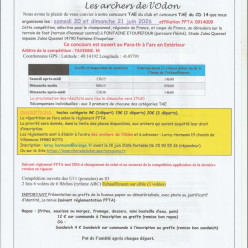 Participation des BENEVOLLES au concours TAE du 20 et 21 juin 2026 -FONTAINE ETOUPEFOURt