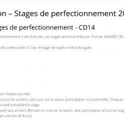 CD14-STAGE DE PERFECTIONNEMENT 2026