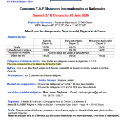 concours TAE DE GISORS  du 27-28 juin 2026