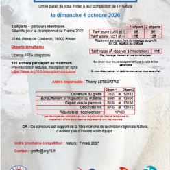 concours Tir NATURE-ROUEN ROY GUILLAUME du 04/10/2026