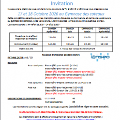 concours  tir 18m Salle-ARGENCES du 17-18/10/2026