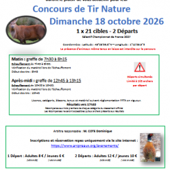 concours tir Nature du 28/10/2026-PREAUX